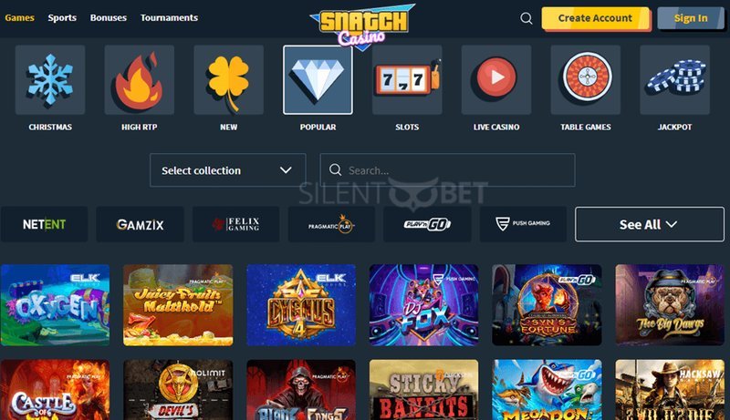 Image: Snatch Casino Erfahrungen 2024: Bonus, App und No Deposit Bietet